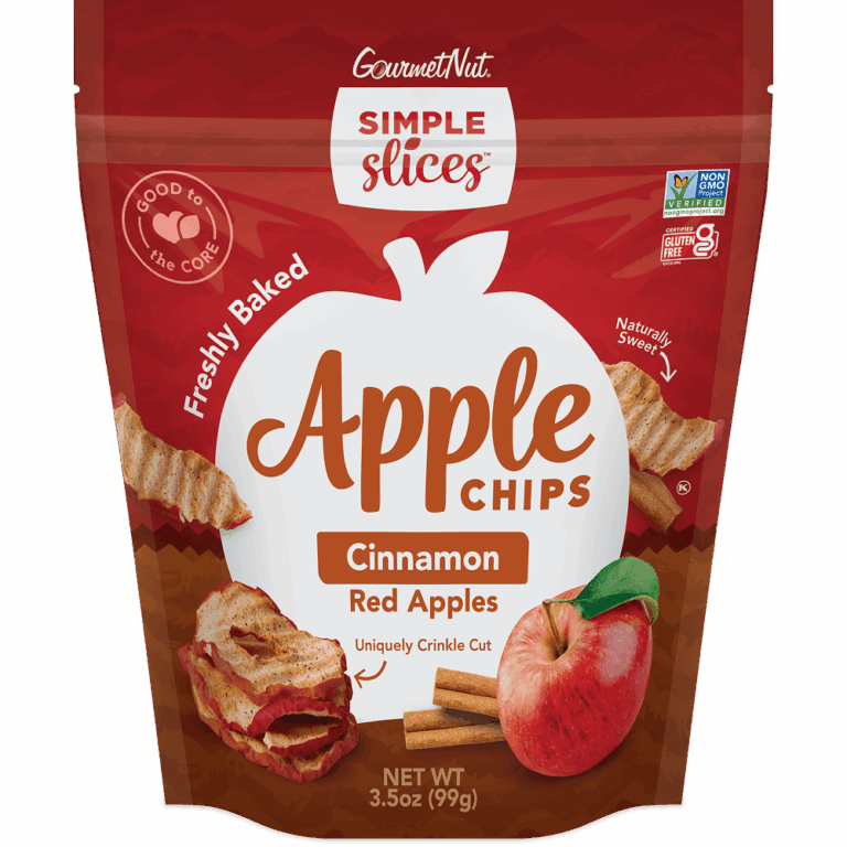 Cinnamon Red Apples Simple Slices Apple Chips packaging