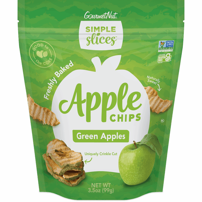 Green Apples Simple Slices Apple Chips packaging