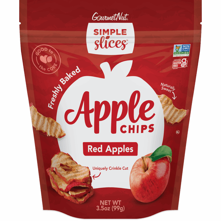 Red Apples Simple Slices Apple Chips packaging